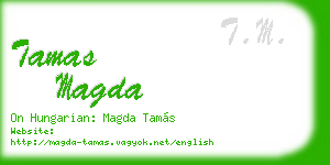 tamas magda business card