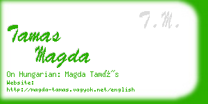 tamas magda business card